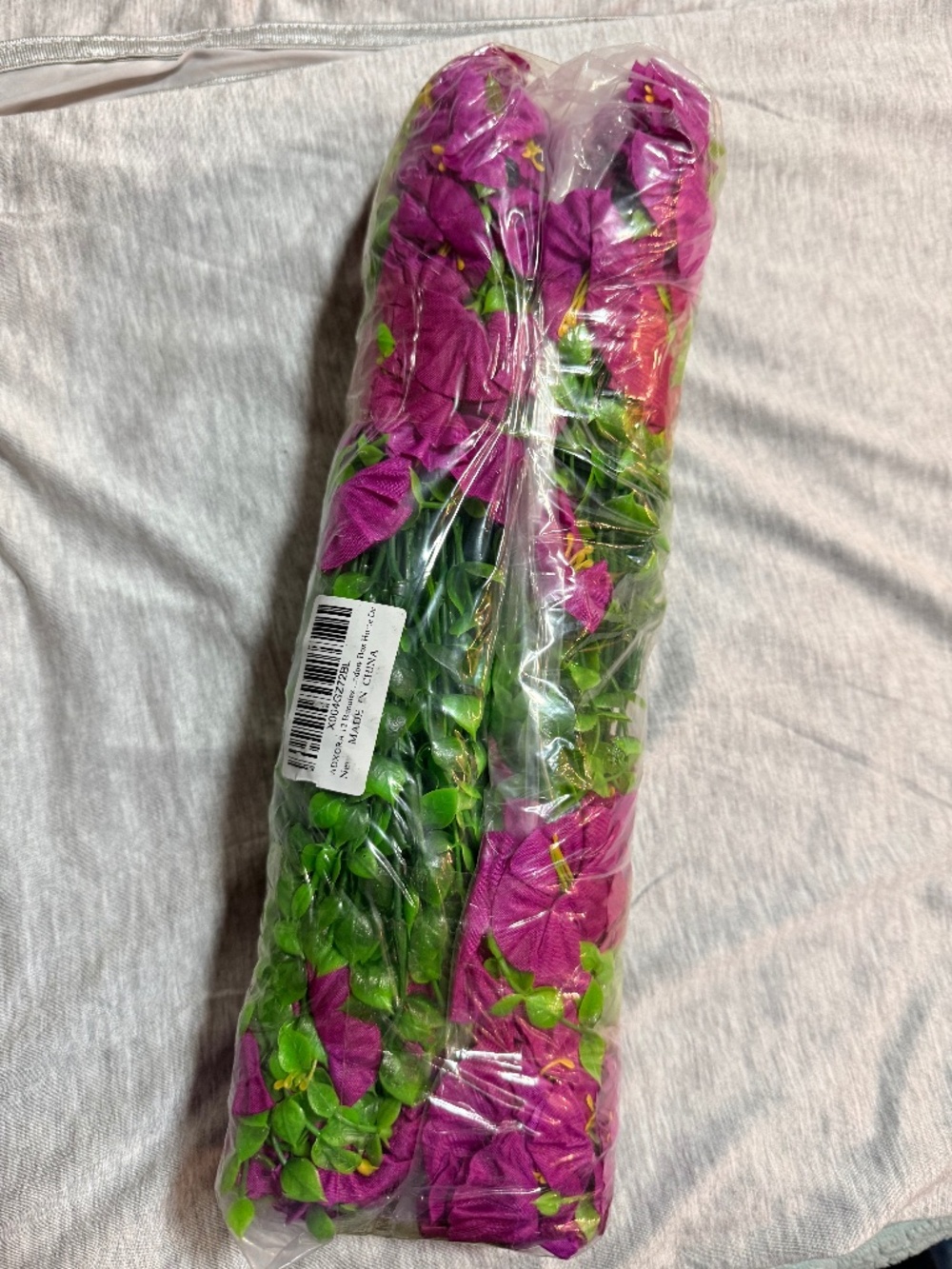 ADXORA 12 Bundles Morning Glory Artificial Flowers Purple Outdoor UV Resistant